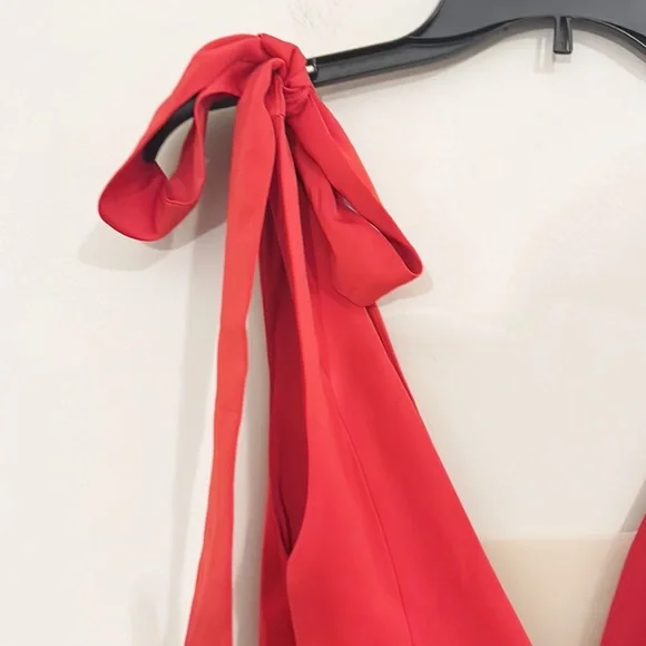 Lovers + Friends Revolve Patrick red formal cocktail maxi dress women size XS - Picture 8 of 11